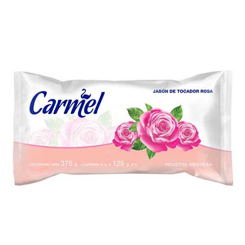 JABON DE TOC CARMEL ROSA 125GRS  (comprando 3 o más precio mayorista)